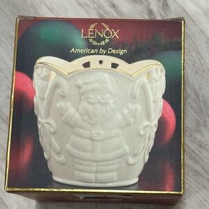Lenox merry lights Santa 🎅🏼 votive, like new in original packaging